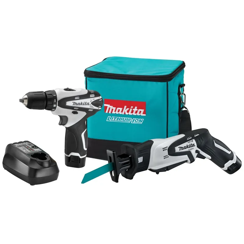 12V Max Lithium-Ion Cordless Driver/Drill and Saw Combo Kit 2 Pc - Makita High Quality