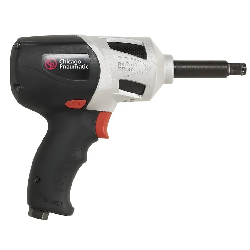 Final Sale 1/2 Inch Carbon Fiber Air Impact Wrench w/ 2 Inch Extension - Chicago Pneumatic