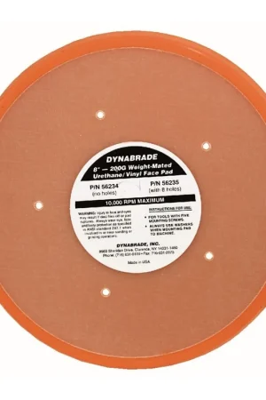 No Minimum Order 8" (203 mm) Dia. Non-Vacuum Disc Pad, Vinyl-Face - Dynabrade