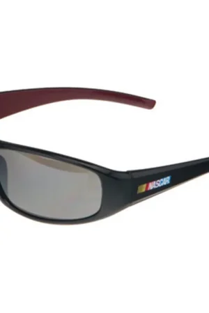 Today Only NASCAR XY Black-Burgundy Frame, Silver Mirror Lens, ScratchCoat - Encon Safety Products