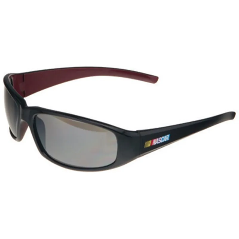 Today Only NASCAR XY Black-Burgundy Frame, Silver Mirror Lens, ScratchCoat - Encon Safety Products