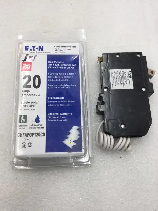 Markdown Eaton CHFAFGF120CS 20 Amp 120 VAC Dual Purpose AFCI/GFCI Circuit Breaker