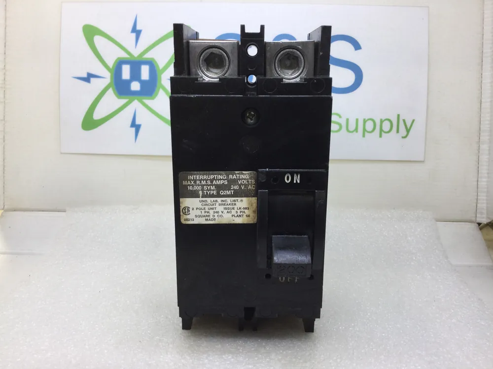 Buy Today Square D Q2M2200MT 200 Amp 2 Pole 240V Circuit Breaker