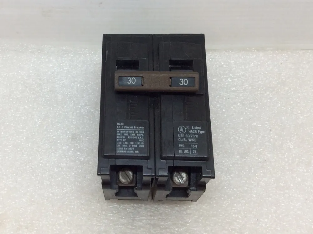 Budget Siemens/ITE/Gould Q230 30 Amp 2 Pole 120/240V Type QP Circuit Breaker