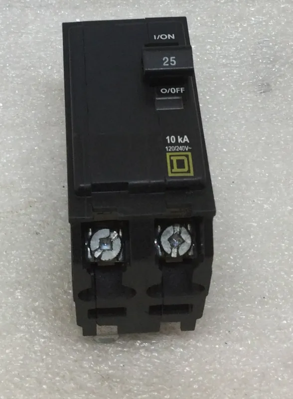 Exclusive Square D QO225 25 Amp 2 Pole 120/240V Circuit Breaker - Yellow Face