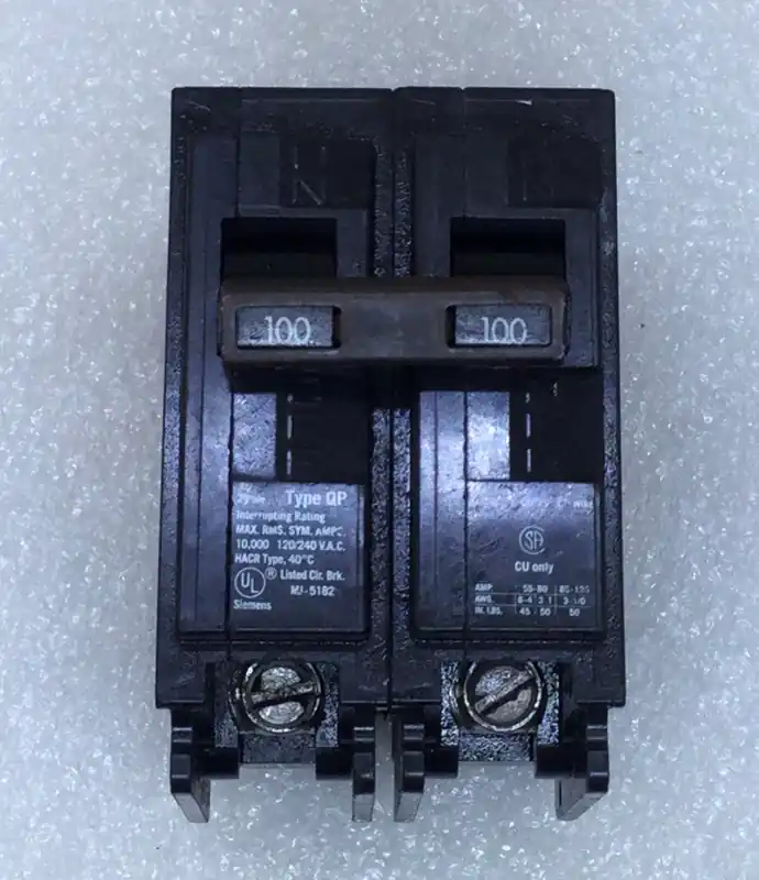Free Shipping Siemens/ITE/Gould Q2100 100 Amp 2 Pole 120/240V Circuit Breaker