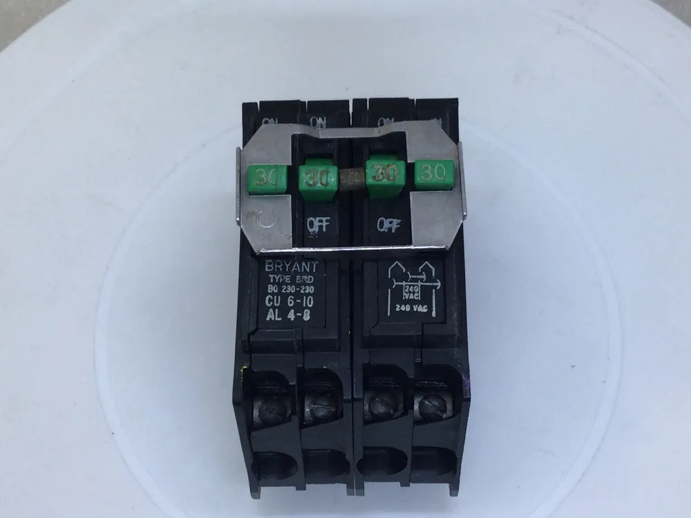 Bryant BQ230-230 30 Amp 4 Pole 120/240V Type BRD Circuit Breaker Weekend Sale