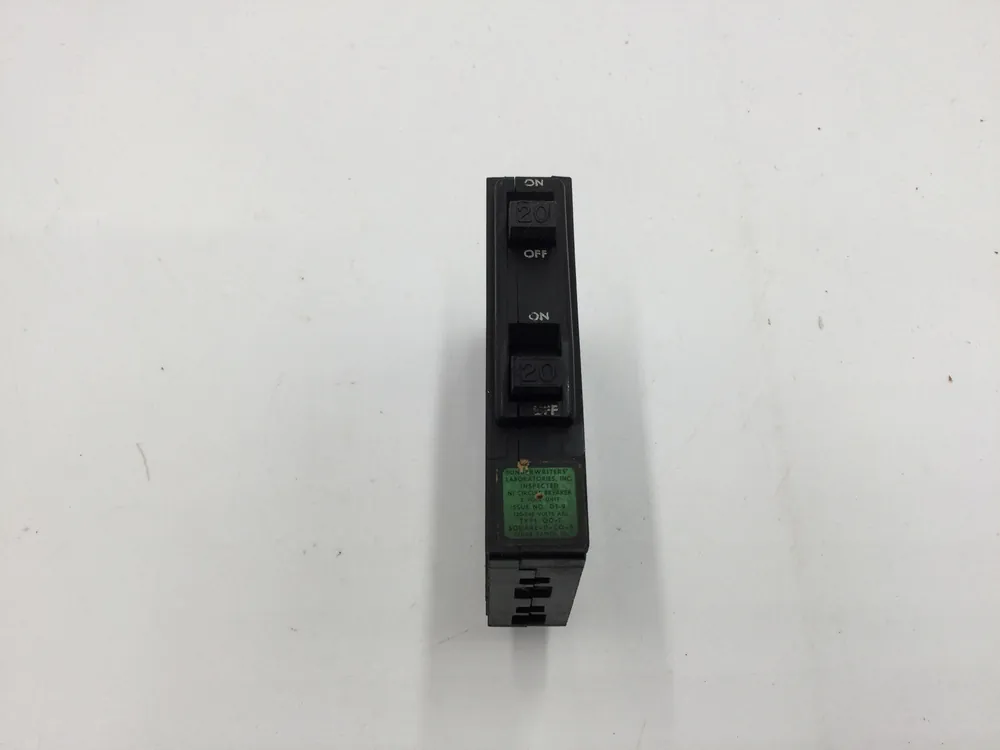 Square D QOT2020 20 Amp 1 Pole 120V Breaker - Old Style - Push In Limited Offer