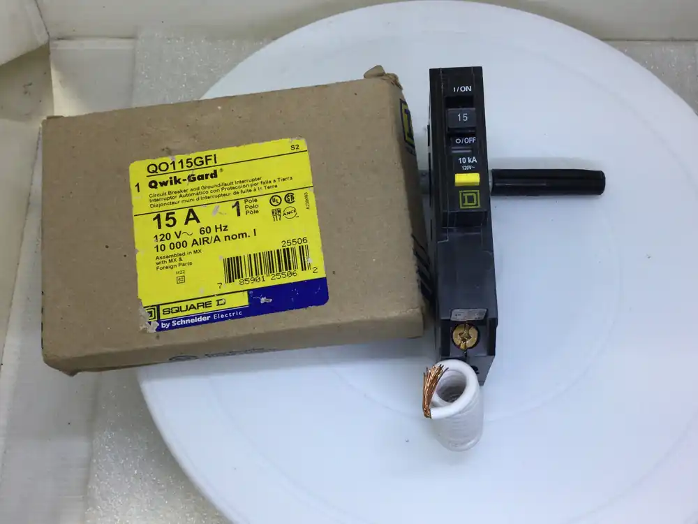 Next Day Delivery Square D QO115GFI 15 Amp 1 Pole 120V GFCI Circuit Breaker - New Style