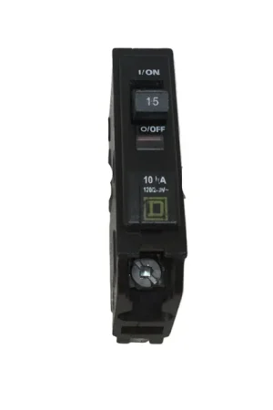 Bargain Square D QO115 15 Amp 1 Pole 120/240V Breaker - Yellow Face