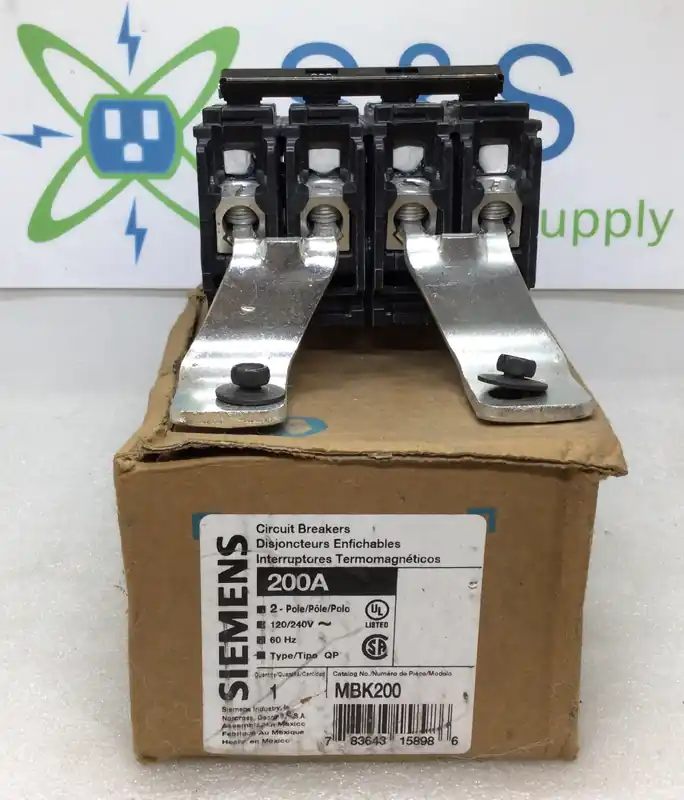 Luxury Siemens MBK200 200 Amp 2 Pole 120/240V Bolt-On QP Circuit Breaker