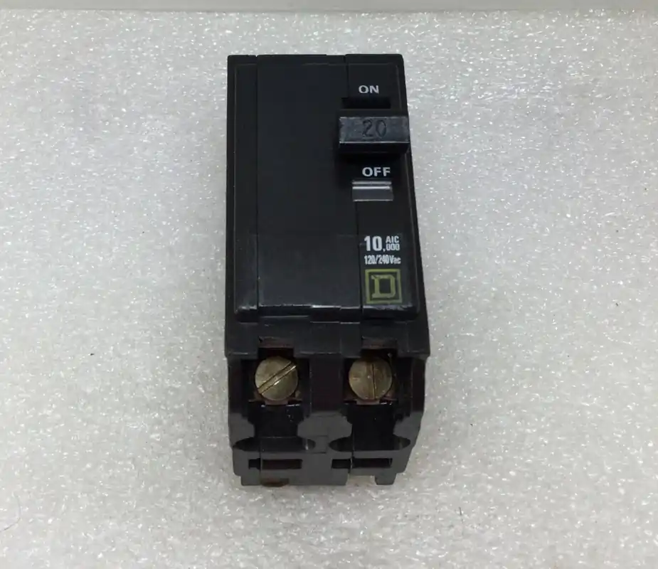 Square D QOB220 20 Amp 2 Pole 120/240V Breaker - Yellow Face Free Delivery