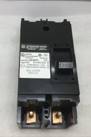 Best Seller Square D Q2L2200 200 Amp 2 Pole 120/240V Type Q2L Circuit Breaker
