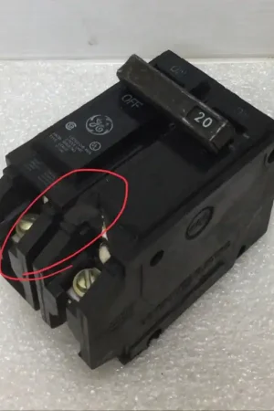 Deal General Electric THQL2120 20 Amp 2 Pole 120/240V Breaker - Cosmetic Flaw