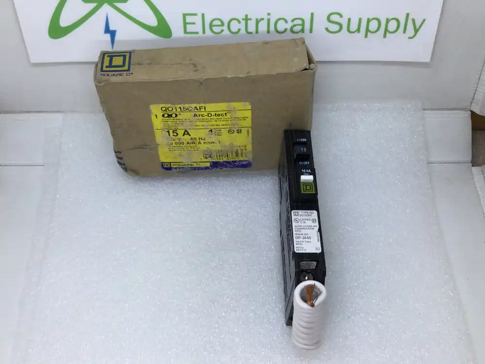 Square D QO115CAFI 15 Amp 1 Pole 120V Combination AFCI Breaker Warranty Included