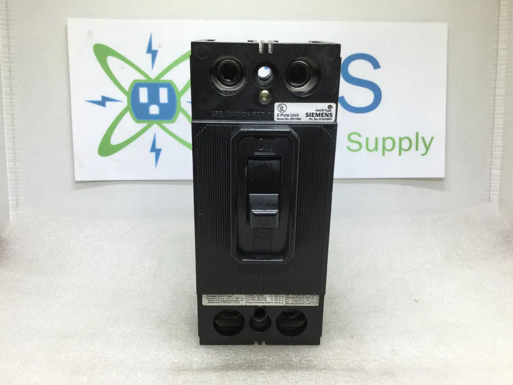 Shop Now Siemens ITE QJ22B150 2 Pole 150 Amp 240 Volt Circuit Breaker 1