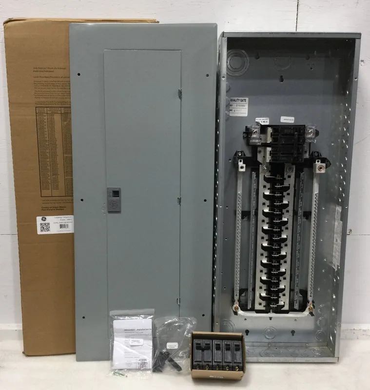 Professional Grade GE TM3220C64K 200 Amp 32 Space/64 Circuit 1PH 120/240V Load Center Value Pack