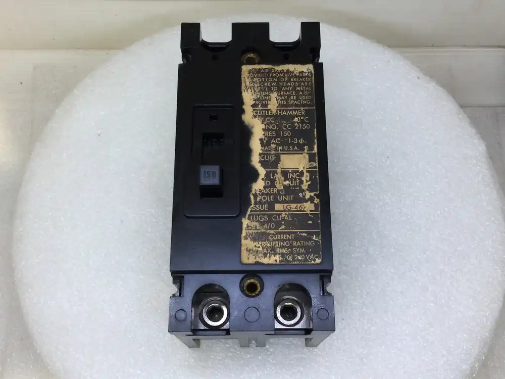 Cutler Hammer CC2150 150 Amp 2 Pole 240v Type CCV Circuit Breaker Price Cut