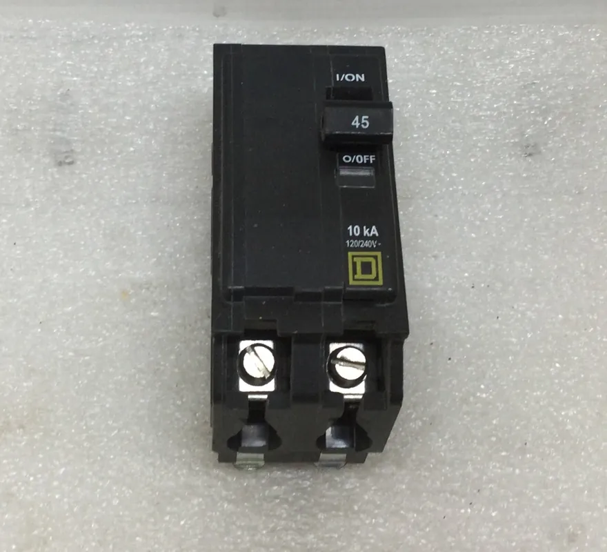 Express Delivery Square D QO245 45 Amp 2 Pole 120/240V Circuit Breaker - Yellow Face