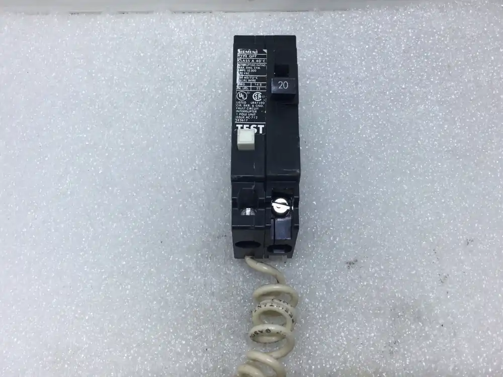 Siemens QPF120 20 Amp 1 Pole 120V Type QPF GFCI Plug In Circuit Breaker Handmade