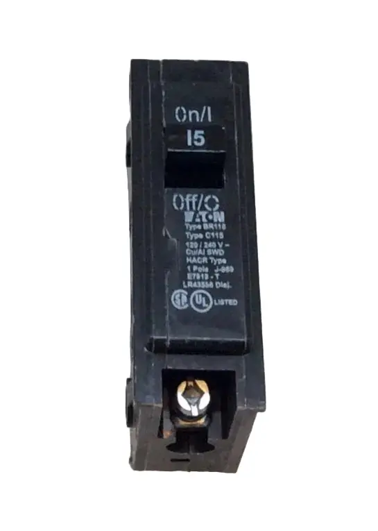 Sale Eaton/Cutler-Hammer BR115/C115 15 Amp 1 Pole 120/240V Type BR Circuit Breaker