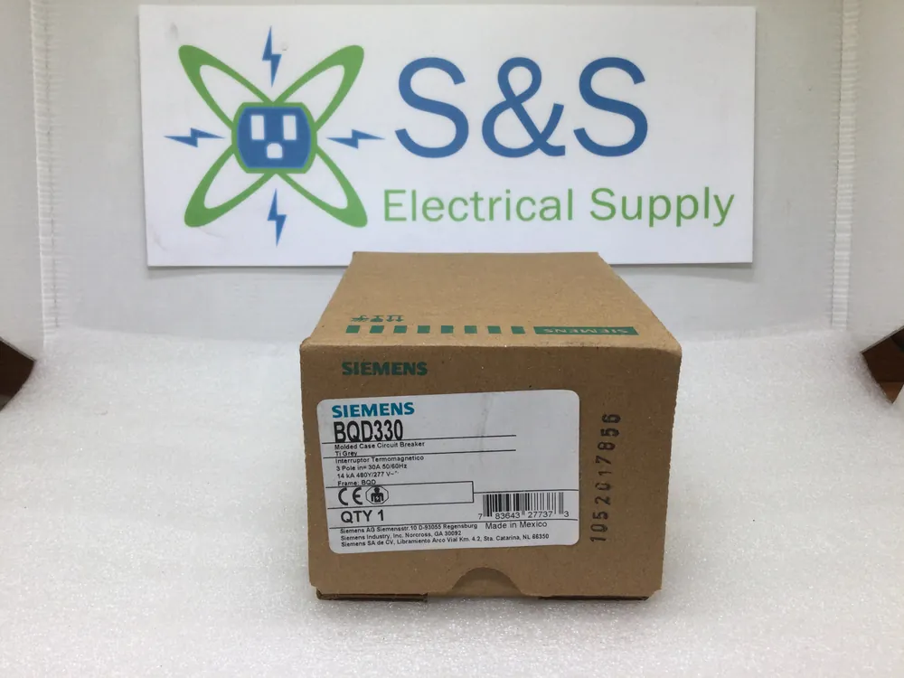 Siemens BQD330 3 Pole 30 Amp Bolt-On Circuit Breaker New Arrival