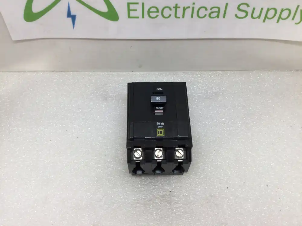 Modern Square D QOB360 60 Amp 3 Pole 120/240V Bolt on Circuit Breaker