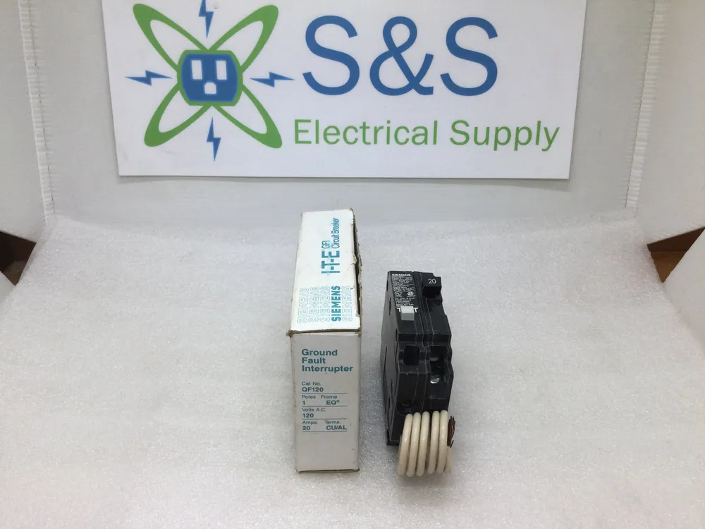 Grab Now ITE/Siemens/Gould QF120 20 Amp 1 Pole 120V Type QPF Ground Fault Circuit Breaker