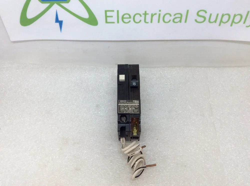 Siemens/ITE/Gould QF115 15 Amp 1 Pole 120/240V Type QPF Ground Fault Breaker Same Day Shipping