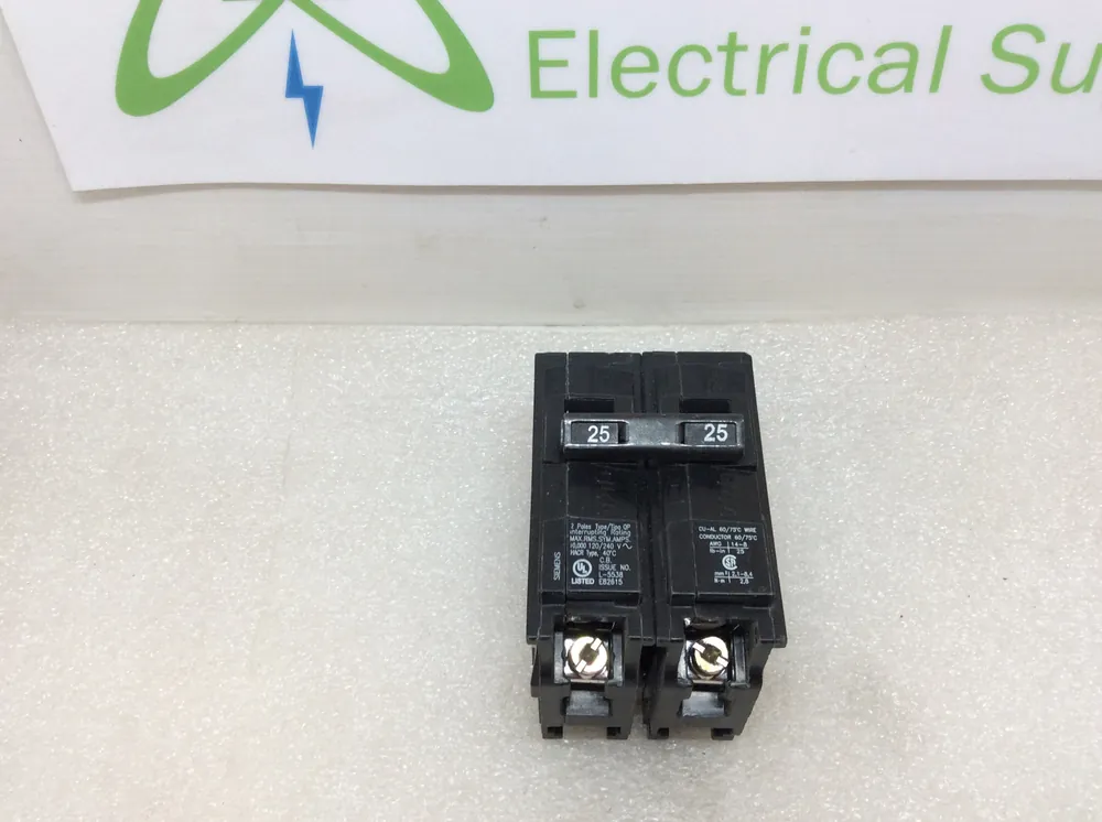Siemens/ITE Q225 25 Amp 2 Pole 120/240V Type QP Circuit Breaker Hot Picks