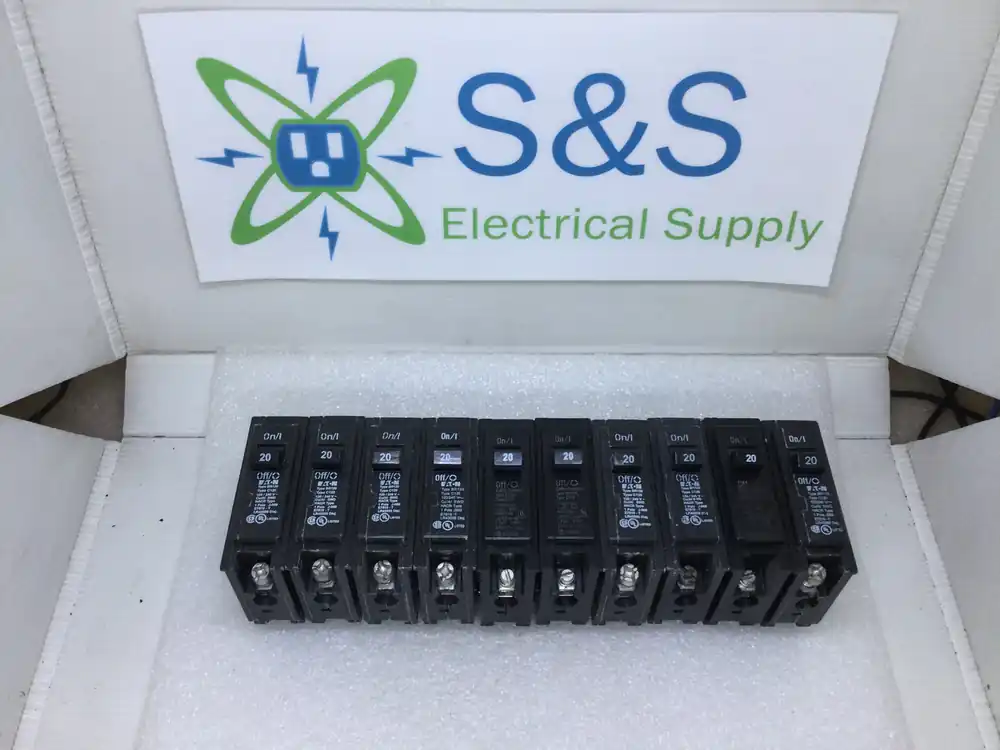 Direct From Manufacturer Eaton/Cutler Hammer BR120/C120 20 Amp Single Pole 120/240V Breaker - Lot of 10