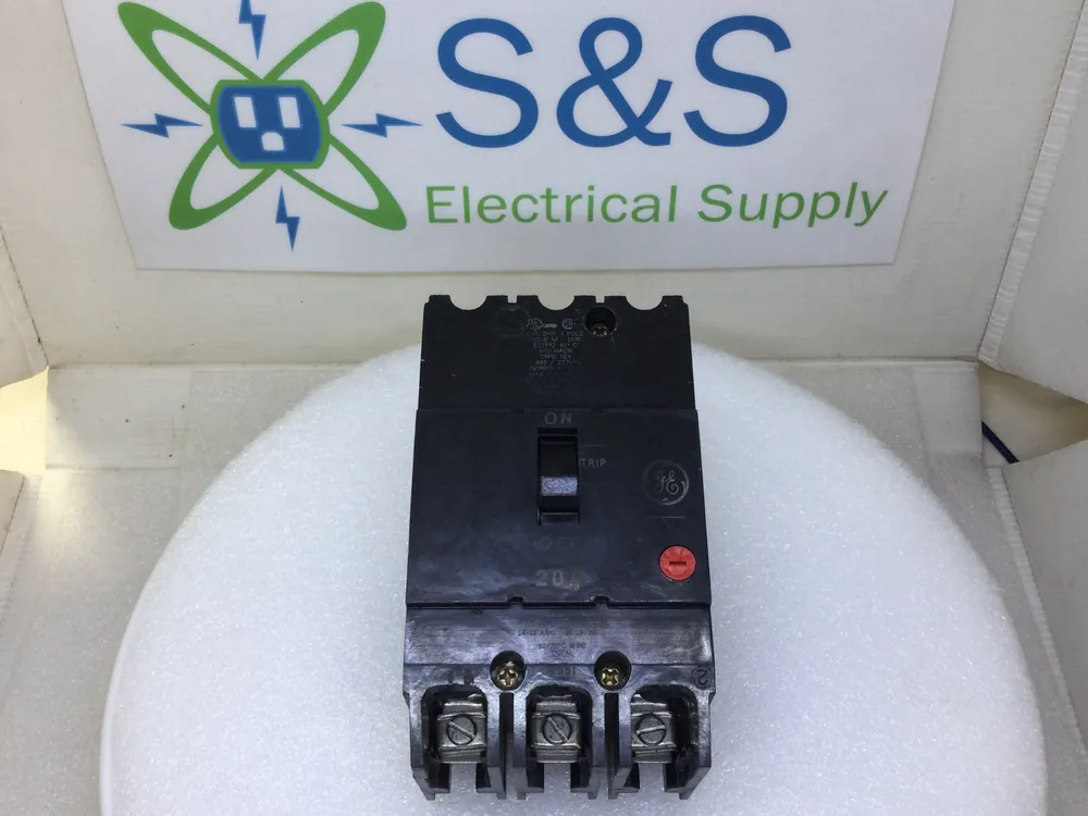 Hot Picks GE/General Electric TEY320 20 Amp 3 Pole 277/480V Bolt On Circuit Breaker - Flaw