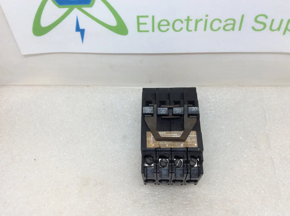 Trending ITE/Siemens/Gould Q22020 20/20 Amp 2 Pole 120/240V Quad Circuit Breaker