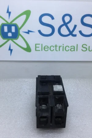 Today Only Square D HOM2100 100 Amp 2 Pole 240V Plug-In Mount Circuit Breaker -Black Face