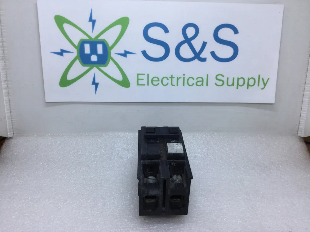 Today Only Square D HOM2100 100 Amp 2 Pole 240V Plug-In Mount Circuit Breaker -Black Face