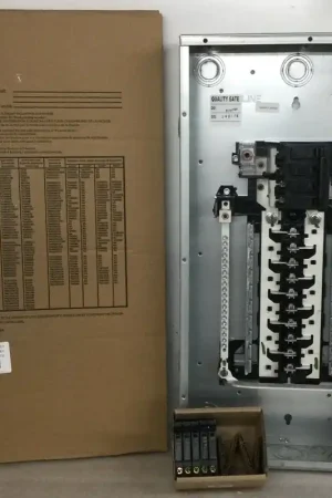 Exclusive GE TM2020CCUBK1 PowerMark Gold 200 Amp 20-Space 40-Circuit Indoor Main Breaker Value Pack