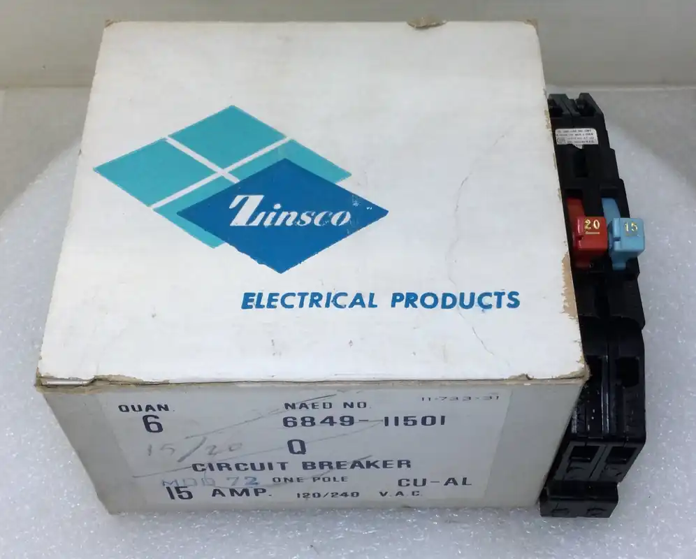 Zinsco/Sylvania RC38-2015 15/20 Amp 2 Pole 120/240V Combo Twin Breaker Holiday Sale