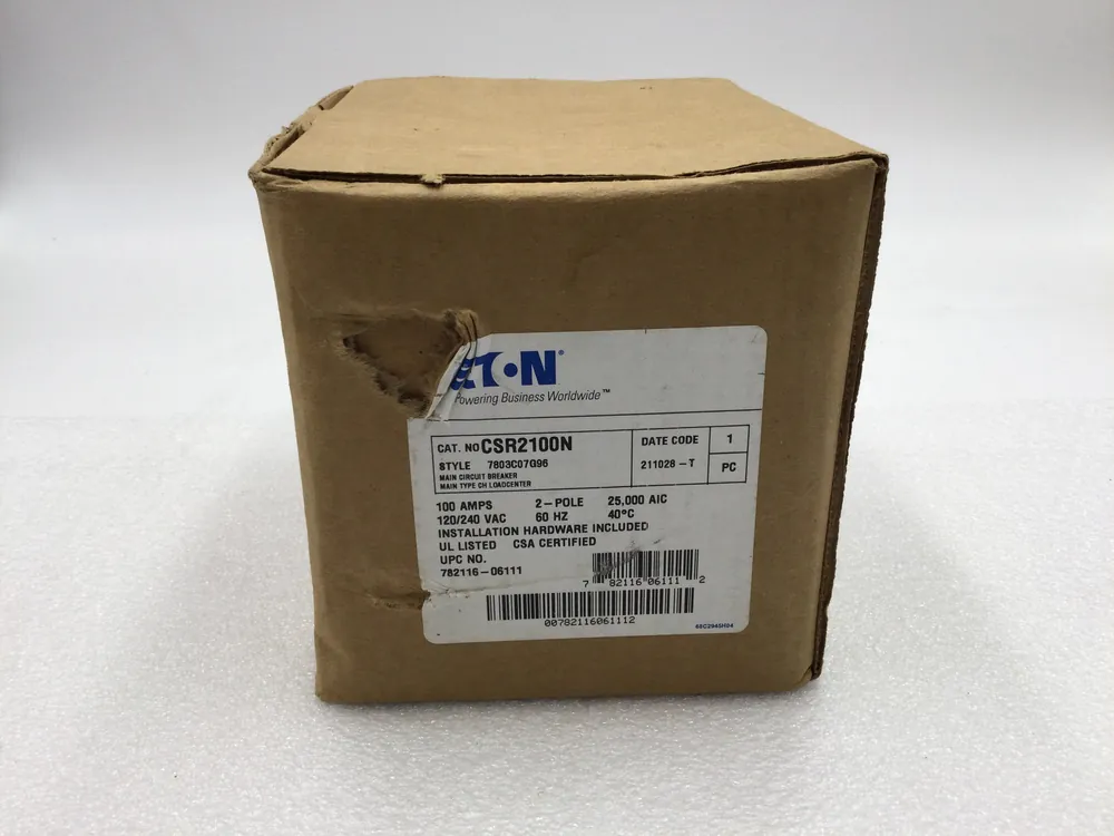Trusted Brand Eaton CSR2100N 100 Amp 2 Pole CSR 25k Circuit Breaker