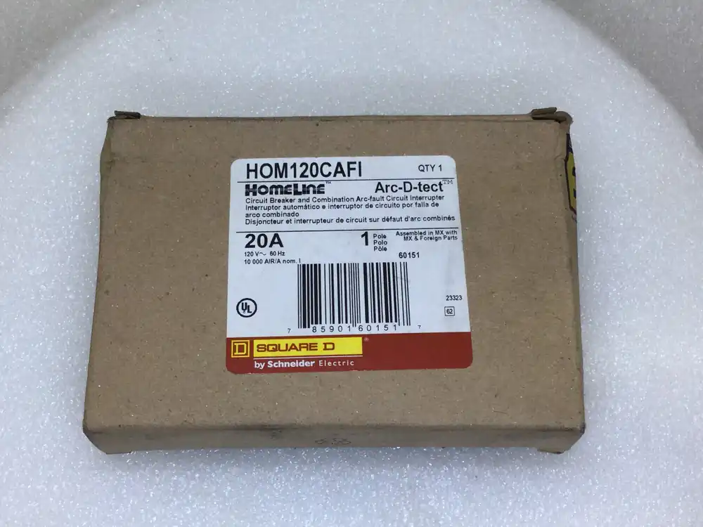 Sale Square D HOM120CAFI 20 Amp 1 Pole 120V AFCI Circuit Breaker