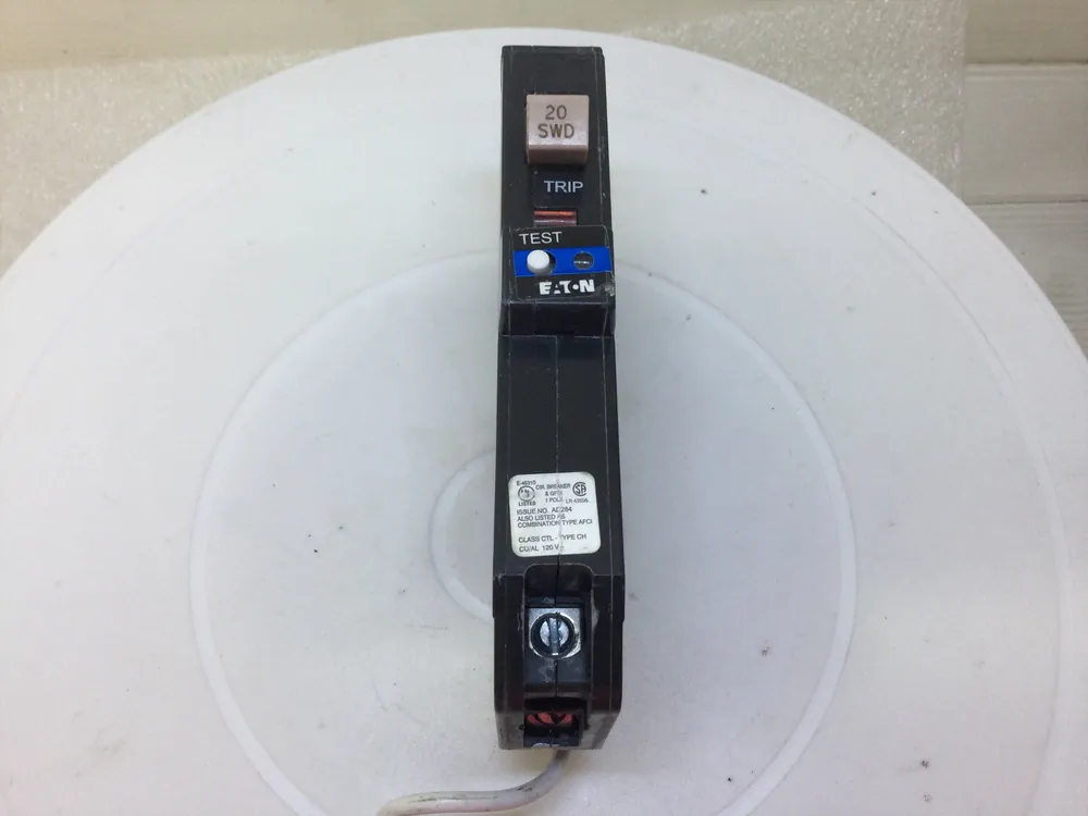 Limited Time Eaton CHFAFGF120 20 Amp 1 Pole 120V Dual Purpose CAF/GF Circuit Breaker