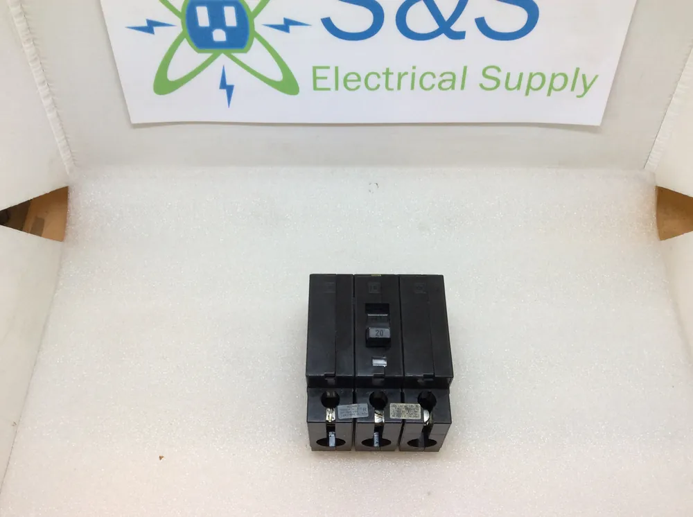Latest Square D EHB34020 20 Amp 3 Pole 480Y/277VAC Type EHB-4 Bolt On Circuit Breaker