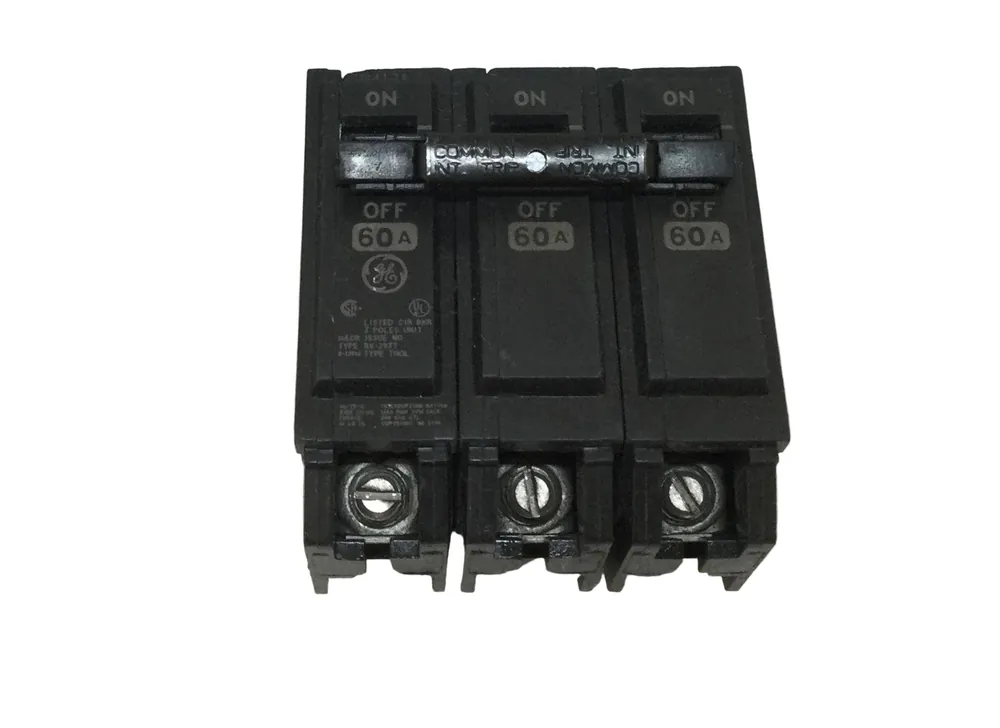 GE/General Electric THQL32060 60 Amp 3 Pole 240V Circuit Breaker - New Style No Minimum Order