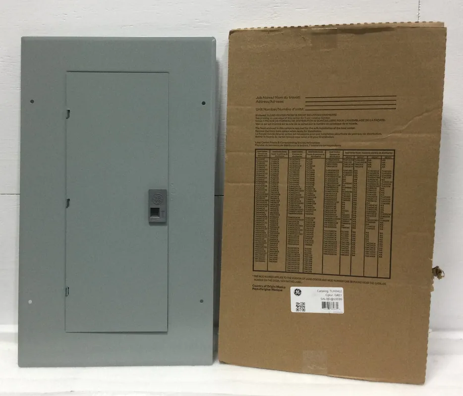Original GE Panel Cover with Dead Front 24 Space TLM2412 Indoor Nema 1 26 1/8" x 15 1/4"