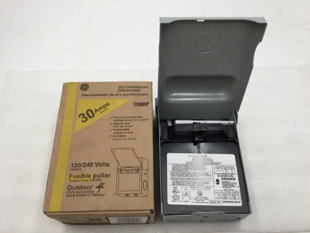 Wholesale GE General Electric TF30RCP 30 Amp 120/240V Fusible Outdoor Disconnect