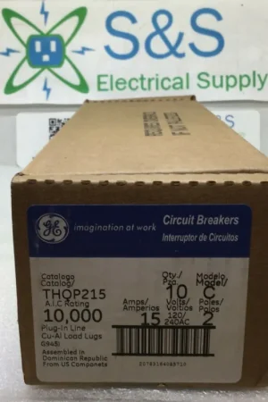 Fast Shipping GE/General Electric THQP215 15 Amp 2 Pole 120/240V Circuit Breaker