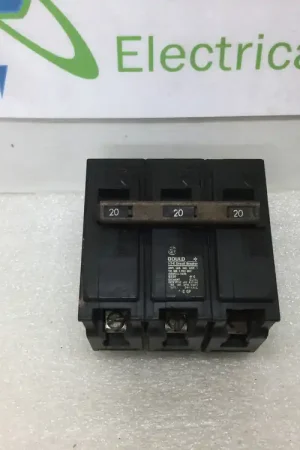 Final Sale ITE/Siemens, Gould Q320 Type QP 20 Amp 3 Pole Plug In Circuit Breaker