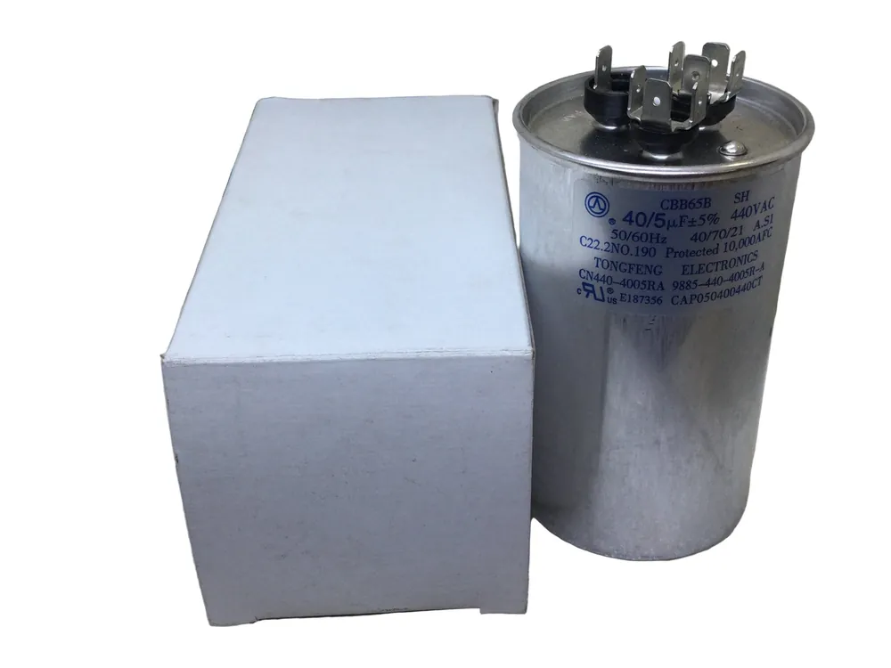 Tongfeng CN440-4005RA 40/5uf+/-5% 440v 50/60hz CBB65B Capacitor Best Price