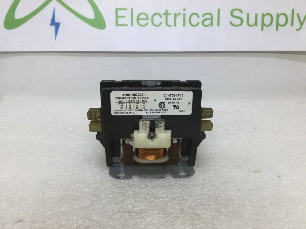 Must Have Products Unlimited 3100-10Q242 24 Vac Coil 30 Amp 600V Contactor C147094P13