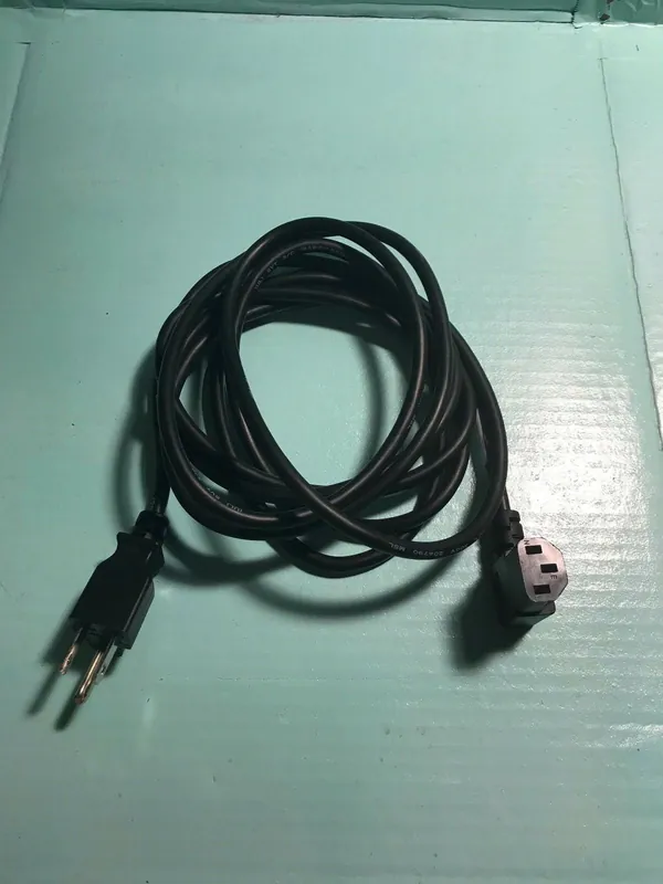 10-Foot Power Cord For Pc Computer Or Monitor, 5-15p To C-13 Right Angle, 18awg Holiday Sale