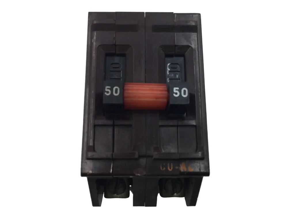 Wadsworth A250 50 Amp 2 Pole 120/240V Type A Circuit Breaker Metal Foot Trusted Brand